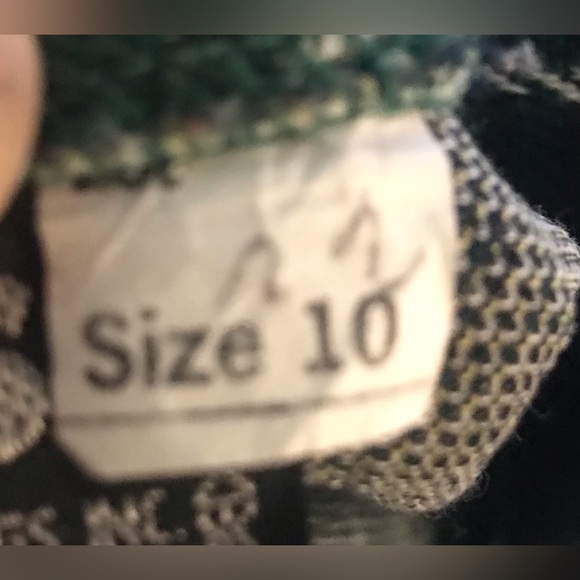 Vintage 70s Green Plaid Midi Pleated Skirt size M - Picture 5 of 5